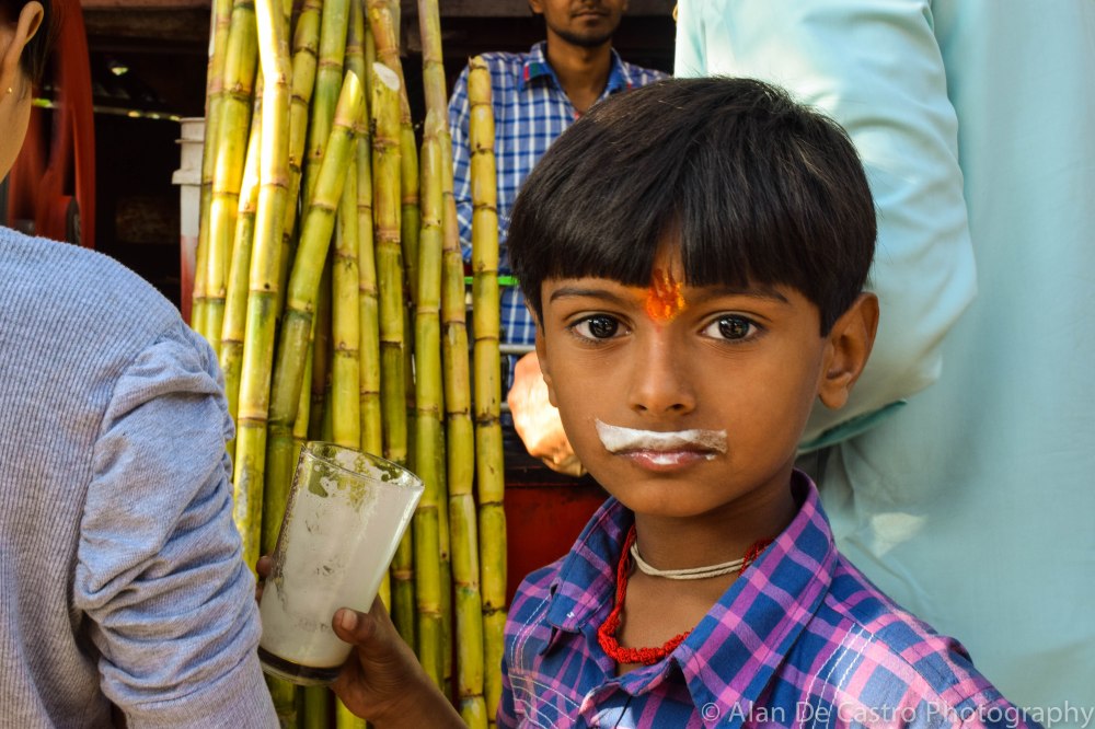 Rishikesh Market, Uttrakhand, India Sugarcane Juice 