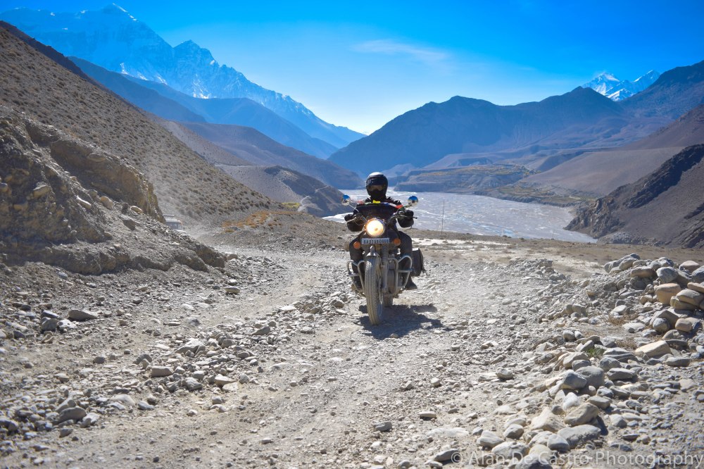 Annapurna Circuit, Nepal Kagbeni, Mustang Biker