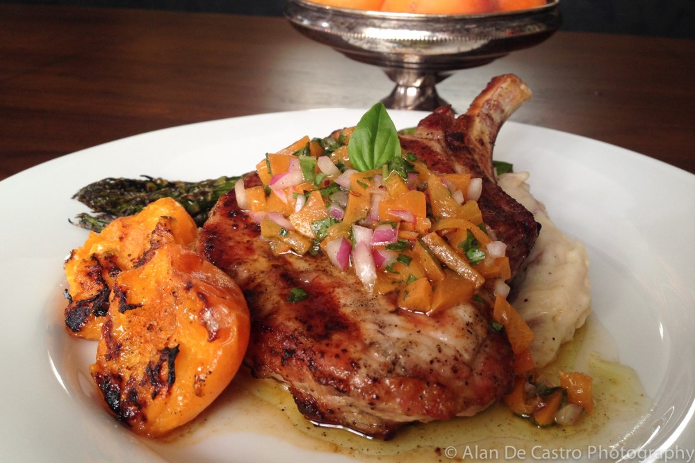 Apricot Salsa with Pork Chop