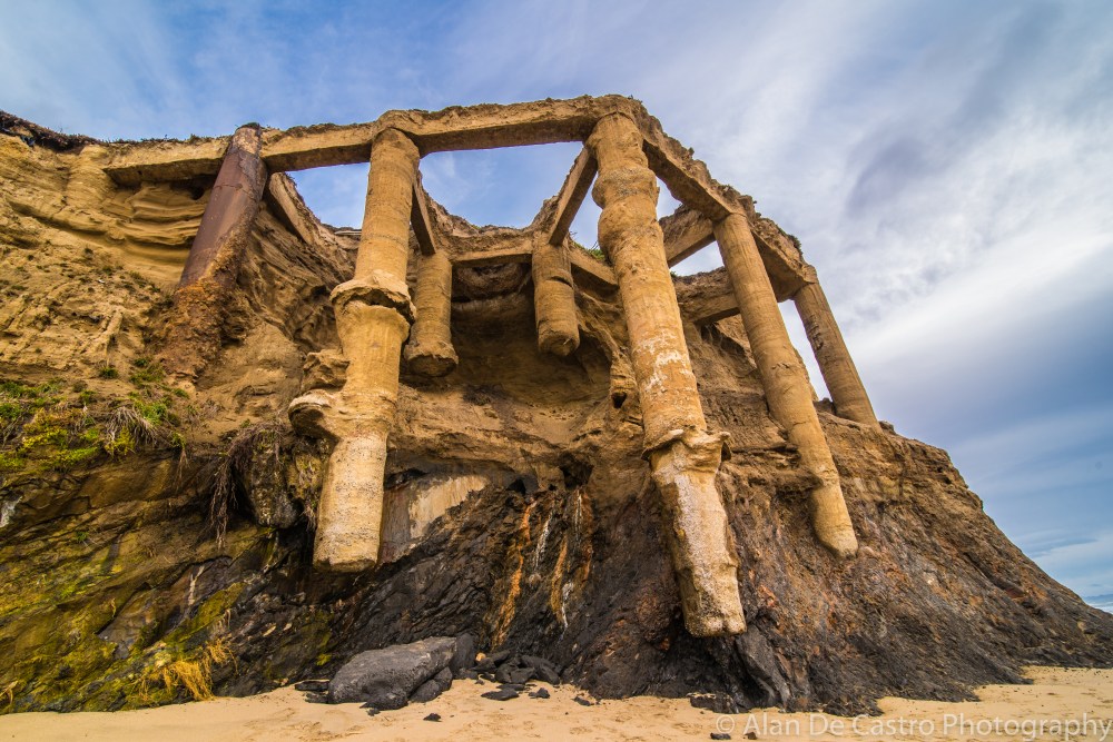 Cliff Ruins Miramontes Point Half Moon Bay, CA